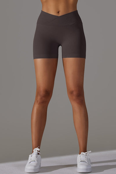 ZenCurve Scrunch Shorts - Brown