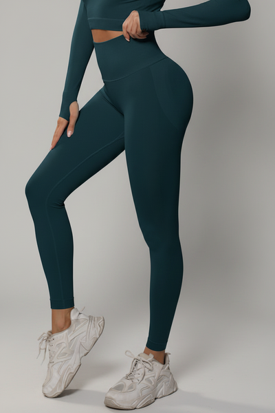 BodyCurve Scrunch Tights - BlueGreen