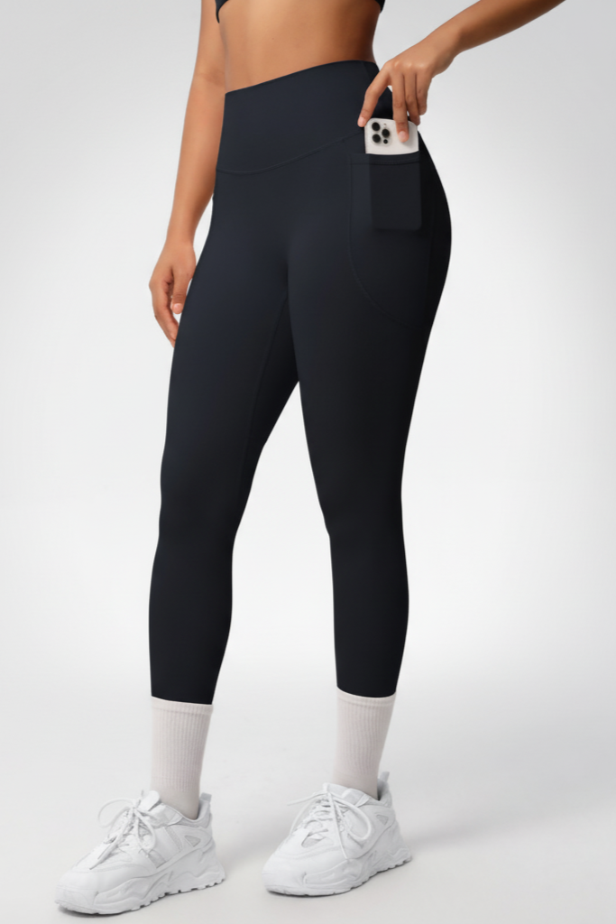 Lea leggings med lommer Black