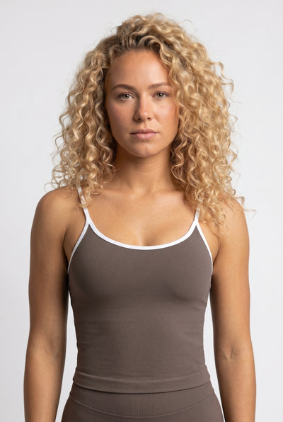 FLOW Top - Kaffebrun