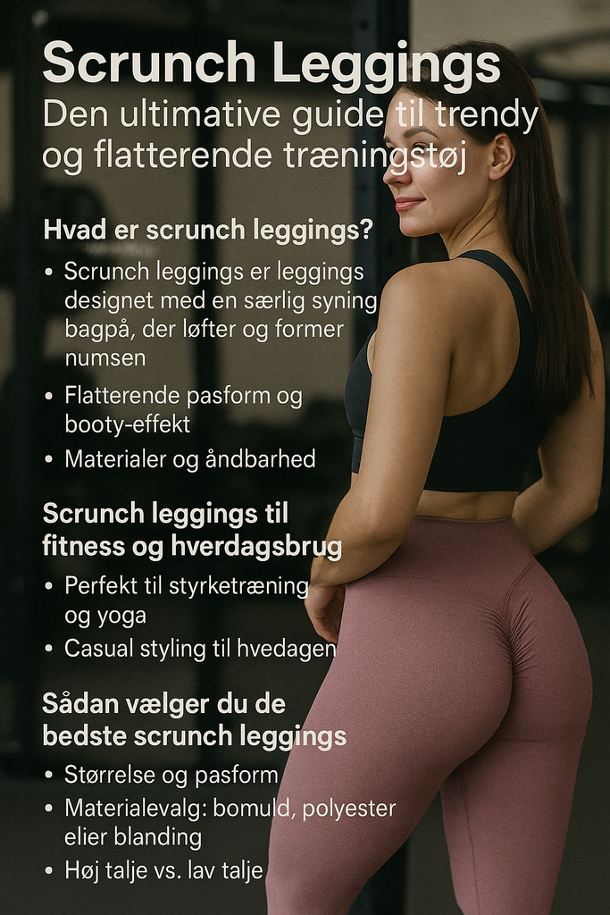 Scrunch Leggings: Den ultimative guide til trendy og flatterende træningstøj