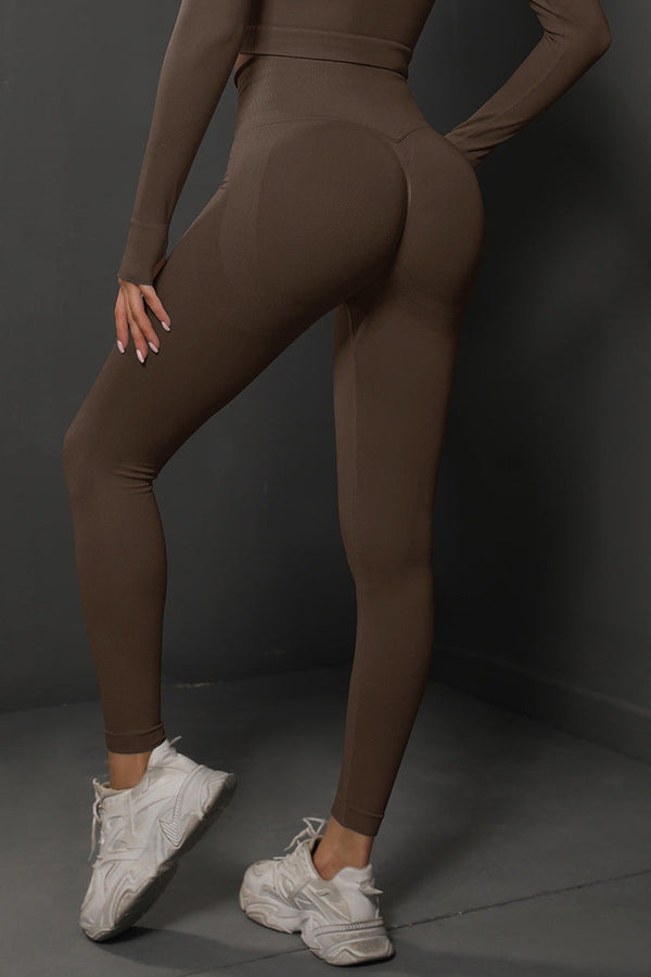 BodyCurve Scrunch Tights – Brown