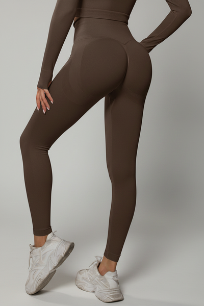 BodyCurve Scrunch Tights - Brown