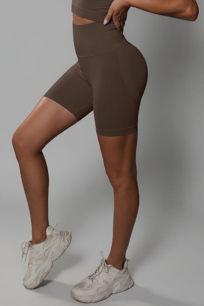 BodyCurve Scrunch Shorts - Brown
