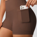 Lea Shorts med Lommer - Brun