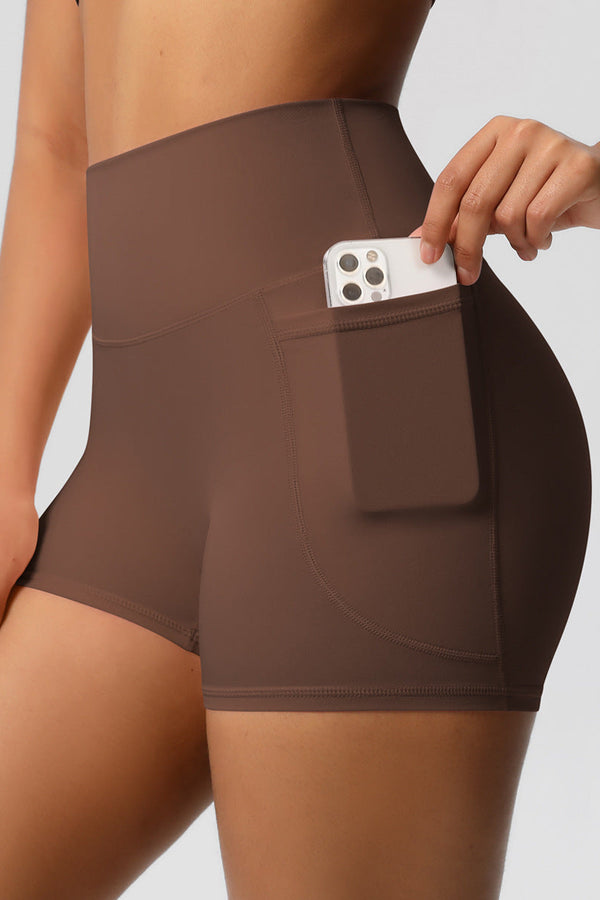 Lea Shorts med Lommer - Brown