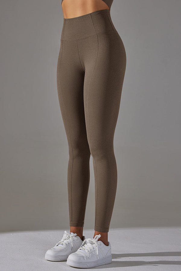 ComfortFlex Tights high waist i olivengrøn, fuldt dækkende tekstur