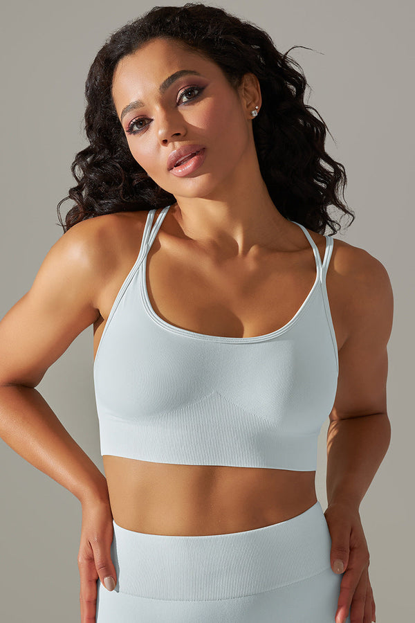 UltraFit Cross Back Sports BH - IceBlue