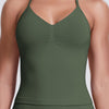 FlexTone Halter Sports Top - OliveGreen