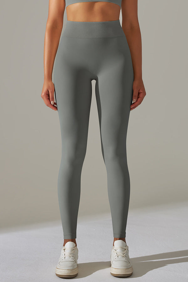 Grå Ultrafit Scrunch Tights - DarkGrey høj talje, formtæts materiale