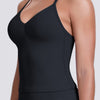 FlexTone Halter Sports Top - Black