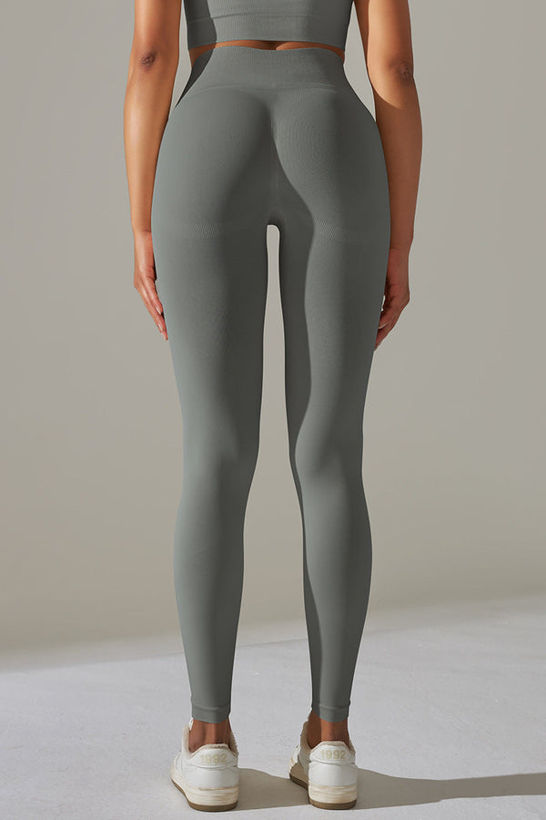 Grå Ultrafit Scrunch Tights - DarkGrey højtaljede leggings bagside
