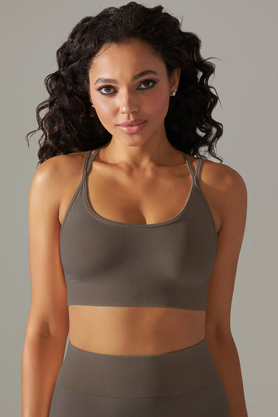 UltraFit Crossback Sports BH - Brown