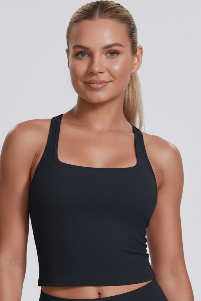 Lea Sports Top Black