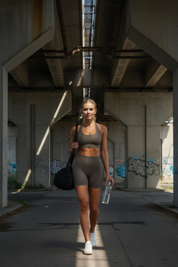 UltraFit scrunch Shorts Brown