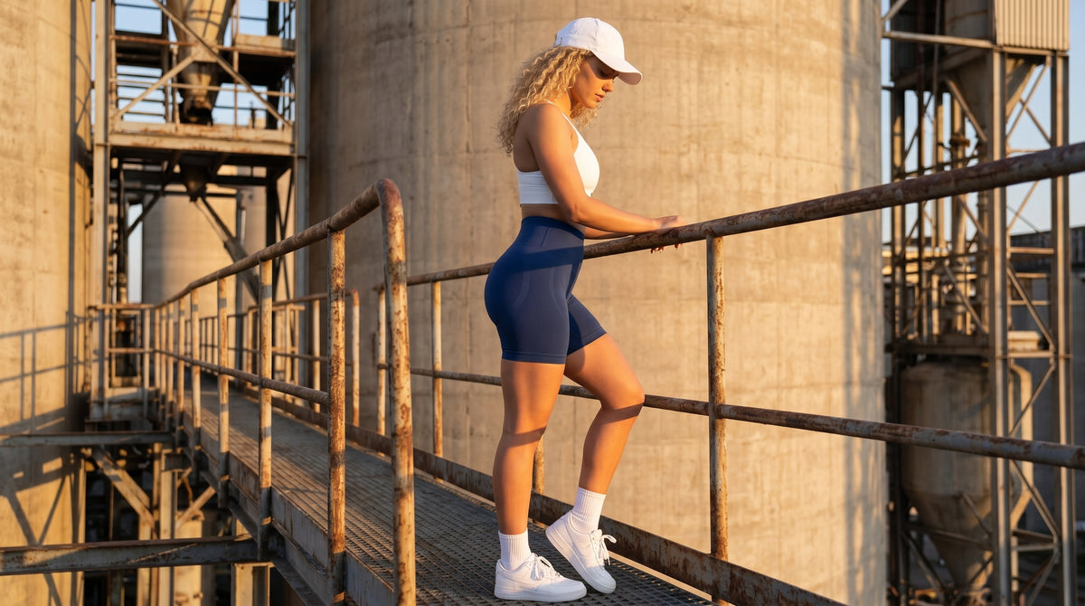 BodyCurve Scrunch Shorts – DarkBlue – DarkBlue