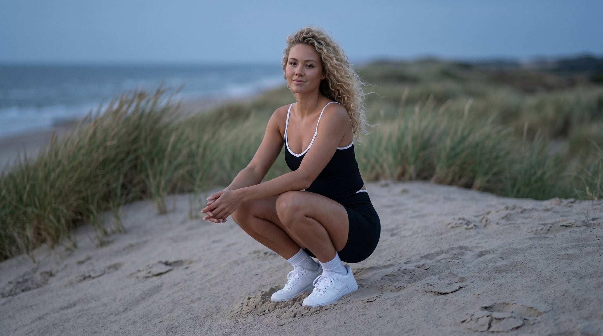 FLOW Shorts med Scrunch - Black – Black