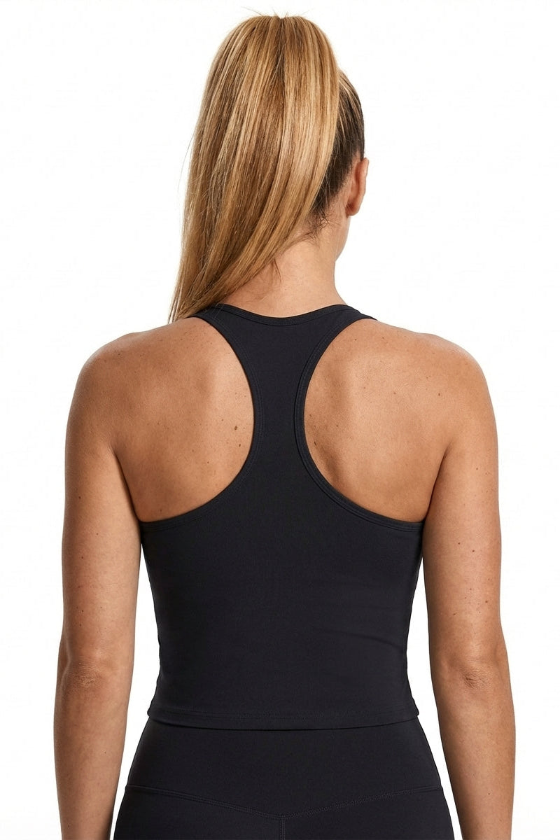 Lea Sports Top - med Indbygget BH Black