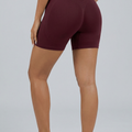 FLOW Shorts med Scrunch - Vinrød
