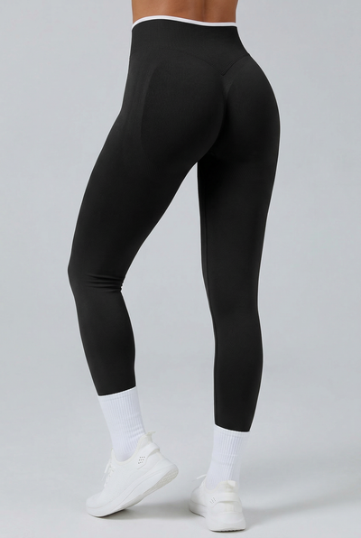 FLOW Tights med Scrunch - Sort