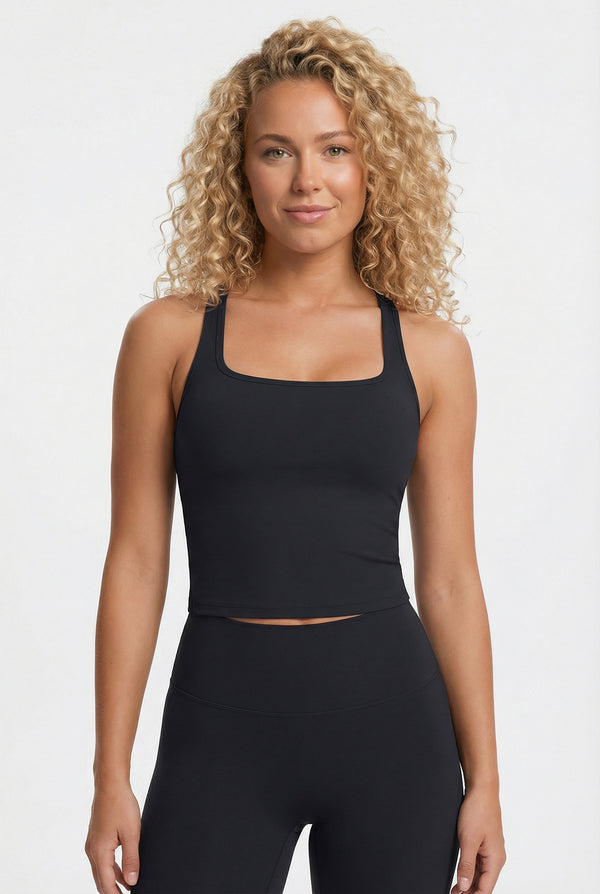 Lea Sports Top - Black