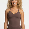 FlexTone Halter Sports Top - Brun