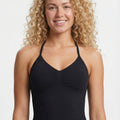 FlexTone Halter Sports Top - Sort