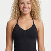FlexTone Halter Sports Top - Black